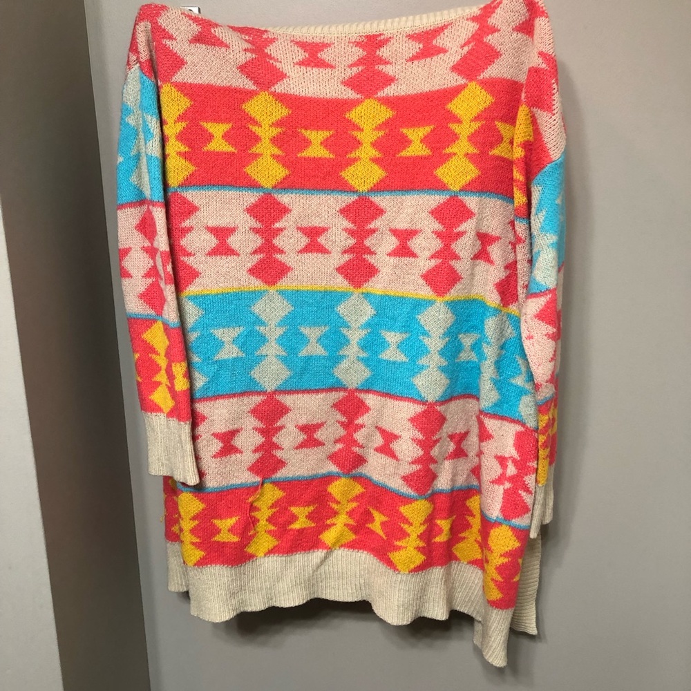 Aztec sweater cardigan.